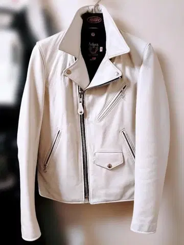 [컨디션 최상] Schott 228US 36 샷 화이트 더블 라이더스