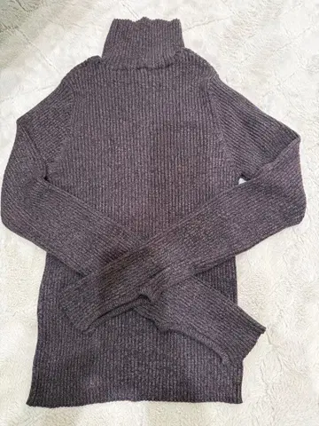 안누케 anuke 슬릿 터틀 니트 브라운