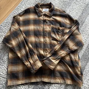 Keboz 체크 무늬 플란넬 셔츠 S 사이즈