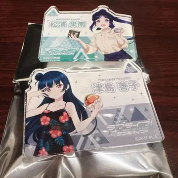 러브 라이브 선샤인 아크릴 네임 배지 요하네 카난 Aqours