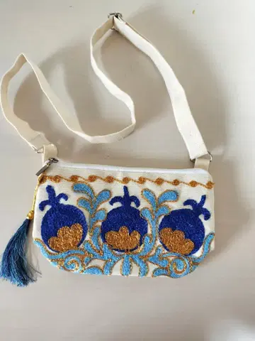 수자니 자수 숄더백 우즈베키스탄 제