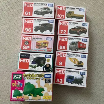 토미카 미니카 세트 순찰차 톰과 제리 덤프트럭 크라운 굴착기