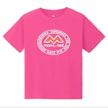 [몽벨] US 50주년 WIC.T M 마크 핑크 티셔츠