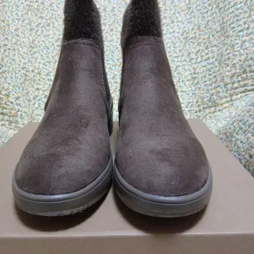 브라운 퍼(털) 장식 숏부츠