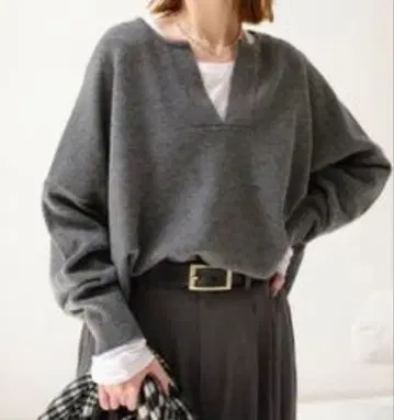 미사용 저널 스탠다드 MUSIC 카프탄 풀오버 니트 스웨터