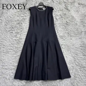 컨디션 최상 폭시 A라인 플레어 원피스 드레스 정가 8만 미드나잇 40