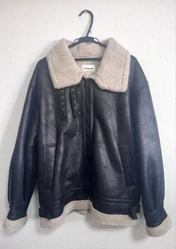 무스탕 자켓 monkey time united arrows 인조 가죽