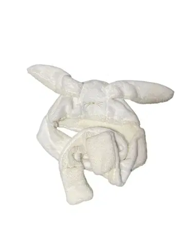 토끼 귀 플리스 모자 머플러