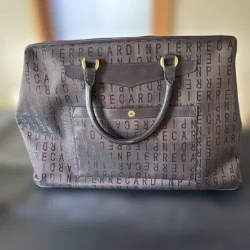 피에르 가르뎅 로고 프린트 보스턴 백