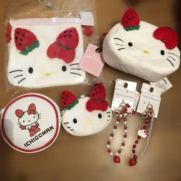 키티 딸기맨 아이템 세트 새상품