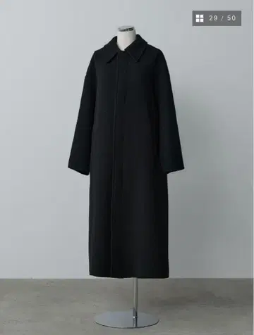 crewre 리버 롱 스텐카라 코트 black 3