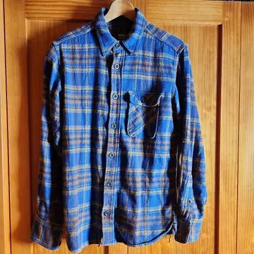 복숭아 타로 청바지 플란넬 셔츠 사이즈 40