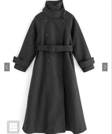 옷깃 3Way 벨트 포함 페이크 울 트렌치코트 ze783