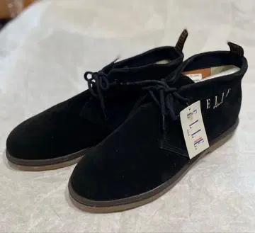 E.L.L.E. 블랙 스웨이드 숏부츠