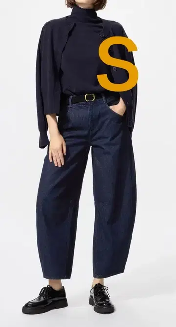 새상품 COMPTIOR DES COTONNIERS 배럴 레그 청바지 S