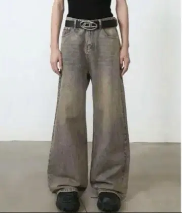 asapmode menes 릴렉스드 핏 와이드 데님