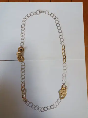 골드 실버 925 링크 체인 목걸이