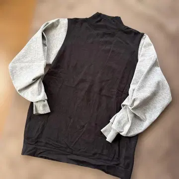 새상품급 YAMADAYA soeur7 바이컬러 상의