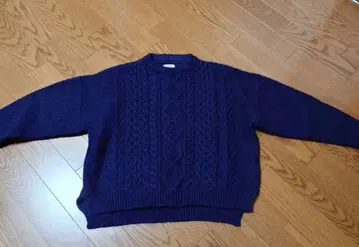 VICTIM&CO. 네이비 케이블 니트 M