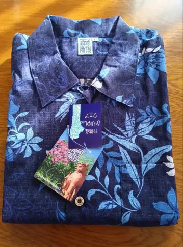 오키나와산 카리유시 의류 남성용 L 사이즈 류큐 이야기 미착용 새상품