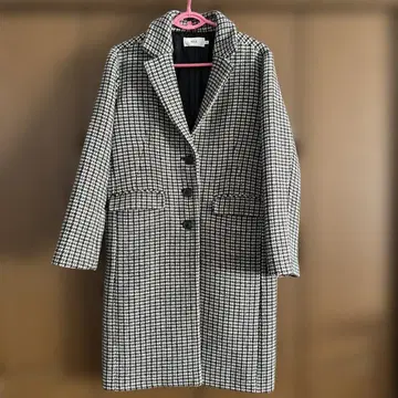 AZUL 체크 무늬 롱 코트