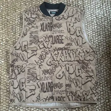 XLARGE 그래피티 프린트 베스트 1X