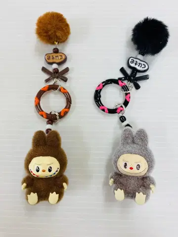 Labubu 키링 2개 세트 인기 캐릭터 큐트 귀여운