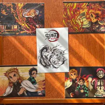 귀멸의 칼날 무한열차편 렌고쿠 쿄쥬로 클리어 파일 세트