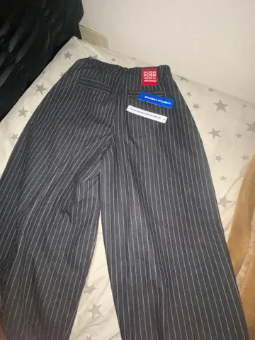 push push 스트라이프 팬츠