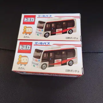 [ 한정판 ] 토미카 에노덴 버스 히노 판초 2대 세트