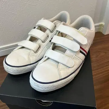 CONVERSE 화이트 벨크로 스니커즈