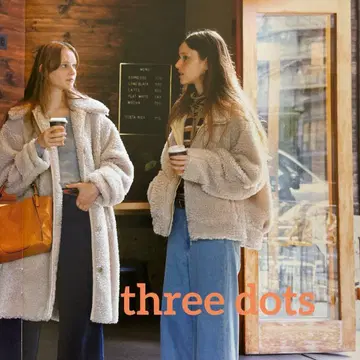 쓰리 dots !! 쓰리, 에코펠 보아 자켓 더블 지퍼!