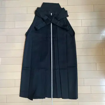 궁도 남성용 마노리 하카마 블랙 컬러 24 사이즈 오비 아래 84.5cm