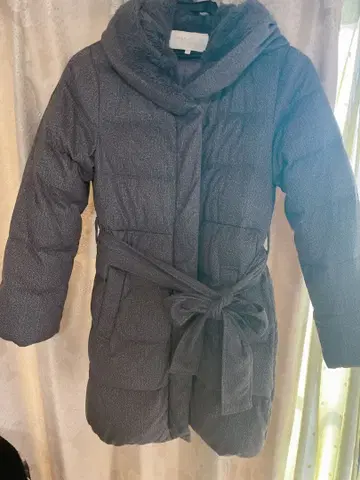 프로포션 바디 드레싱 벨트 포함 다운 자켓