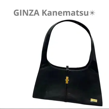[ 새상품급 ] GINZA Kanematsu 에나멜 x 가죽 핸드백