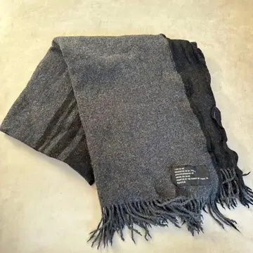 ZUCCA 울 스트라이프 머플러 그레이