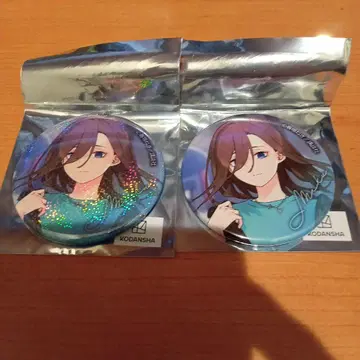 5등분의 신부 아키하바라 GOTO AKIBA 캔뱃지 미쿠 보통&홀로그램