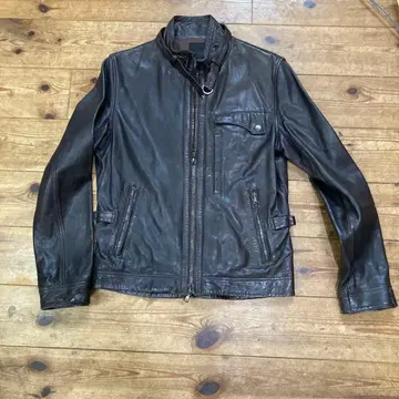 다크 브라운 가죽 자켓 M 사이즈