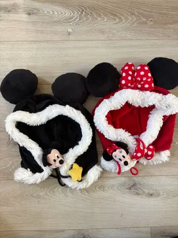 미키 미니 팬캡 페어