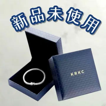 새상품 KRKC 테니스 팔찌 지르코니아 금속 알레르기 방지 박스 포함