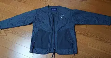 WHIZ LIMITED 다크 그레이 퀼팅 자켓