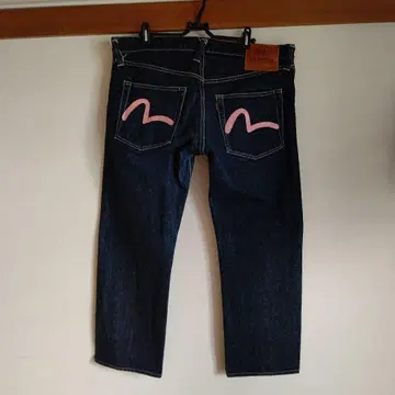 EVISU 데님 34 x 32 인심 65cm