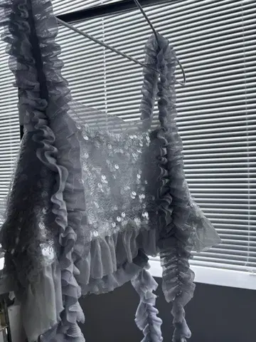 RONE PARC 2WAY 스팽글 뷔스티에 그레이