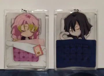 귀멸의 칼날 굿나잇 아크릴 스트랩 이구로 오바나이&칸로지 미츠리