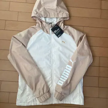 푸마 새상품 후드 부착 자켓 베이지/화이트 M