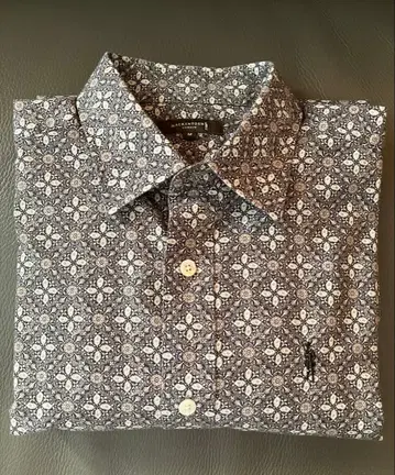 컨디션 최상 매킨토시 런던 올 패턴 셔츠 M 드레스셔츠 긴팔 일본제