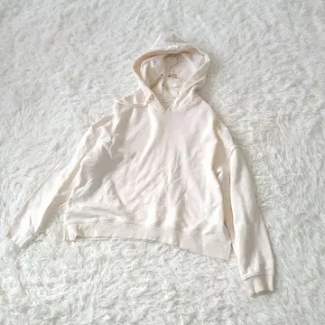 GLACIER 후드 부착 드롭 숄더 스웨트 파카 M 아이보리