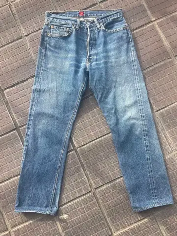 스트레이트 데님 파랑