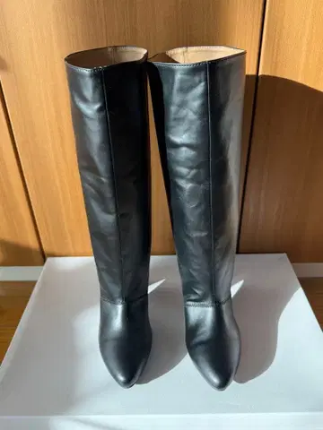 새상품 미사용 MIO NOTIS 롱 기장 부츠/블랙/S 사이즈
