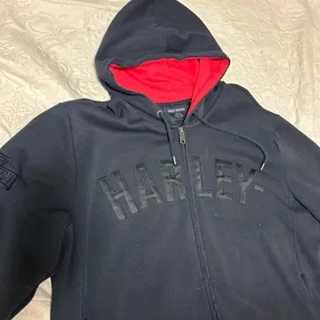 Harley-Davidson 로고 집업 후드티